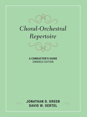 cover image of Choral-Orchestral Repertoire